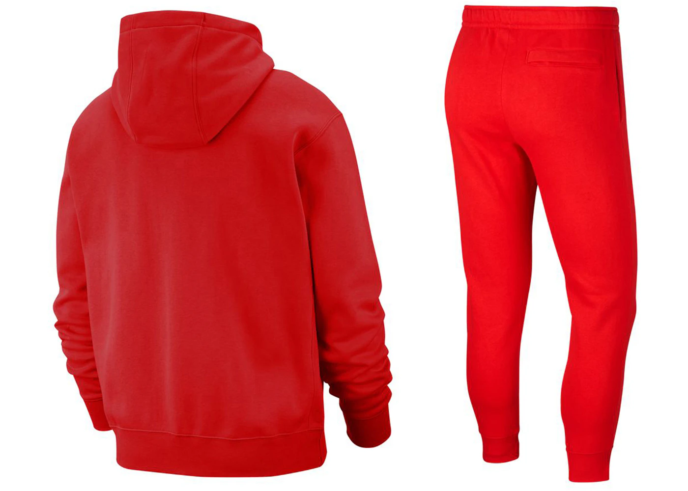 Nike Sportswear Club Fleece Full-Zip Hoodie & Joggers Set University Red/University Red/White
