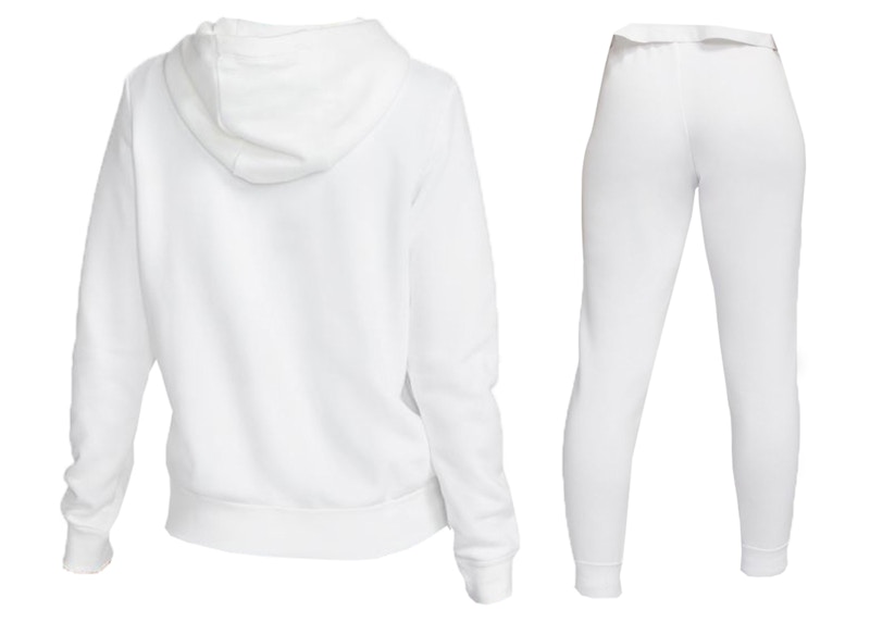 White hoodie and discount joggers