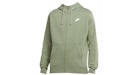 Nike Sportswear Club Fleece Full-Zip Hoodie Oil Green/Oil Green/White