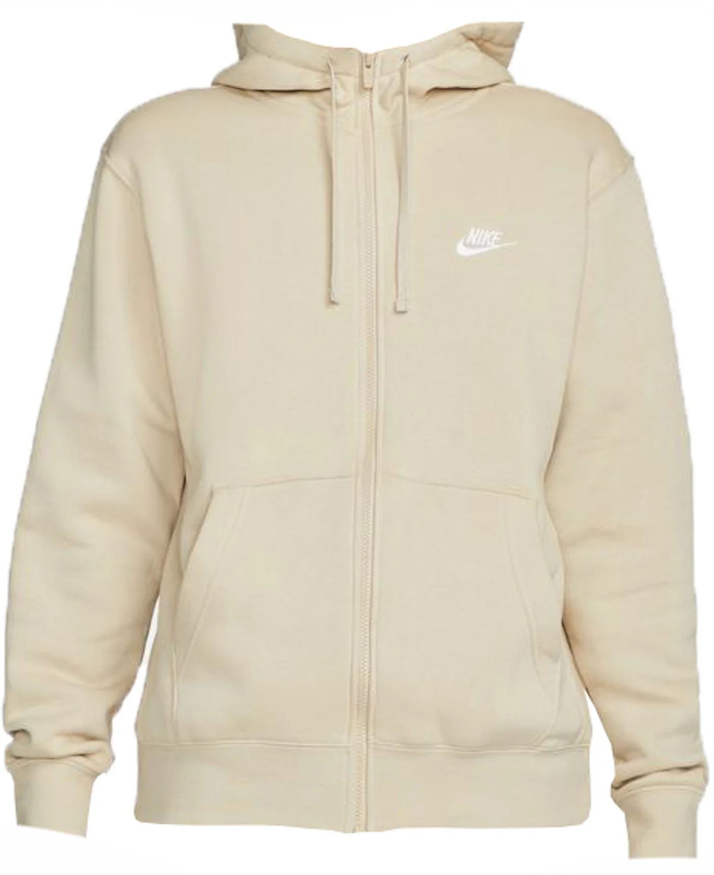 Nike Sportswear Club Fleece Full-Zip Hoodie Rattan/Rattan/White
