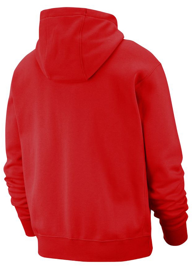 White and store red nike hoodie