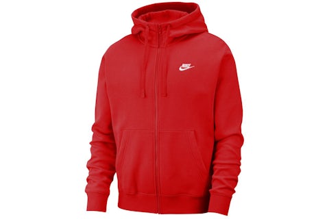 Nike Sportswear Club Fleece Full-Zip Hoodie University Red