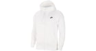 Nike Sportswear Club Fleece Full-Zip Hoodie White/White/Black