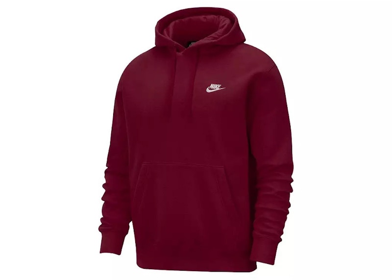 Nike club best sale fleece red