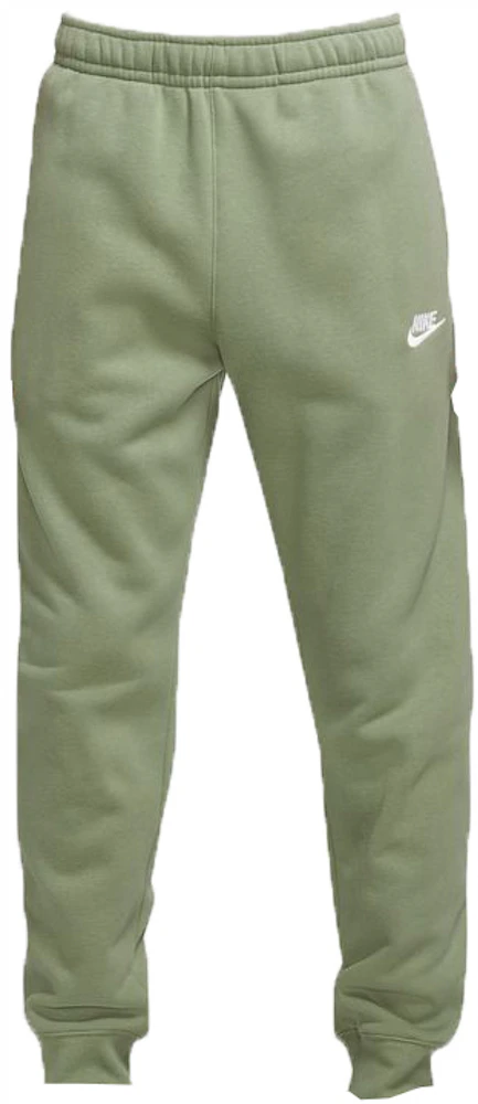 Nike Sportswear Club Fleece Jogger Pants Oil Green/Oil Green/White Men ...