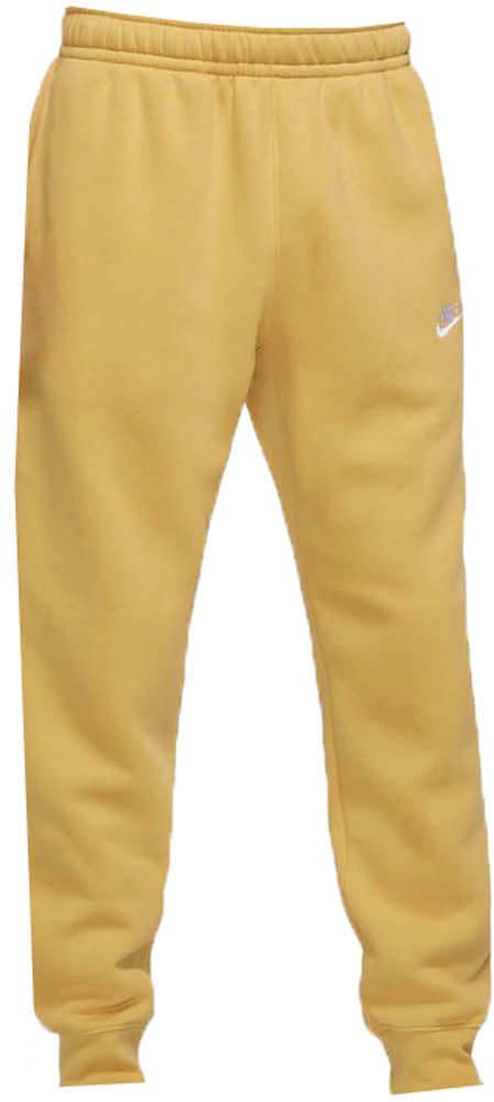 Nike Sportswear Club Fleece Jogger Pants Wheat Gold/Wheat Gold/White ...