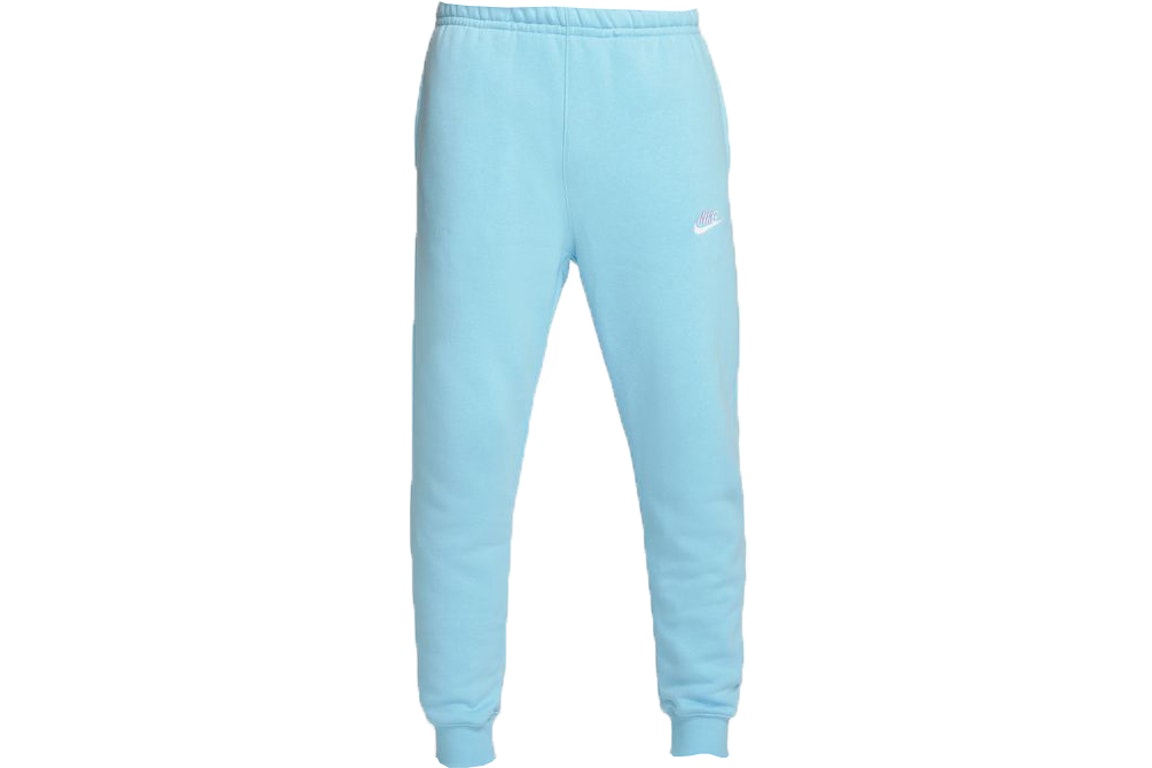Pre-owned Nike Sportswear Club Fleece Joggers Blue Chill/blue Chill/white