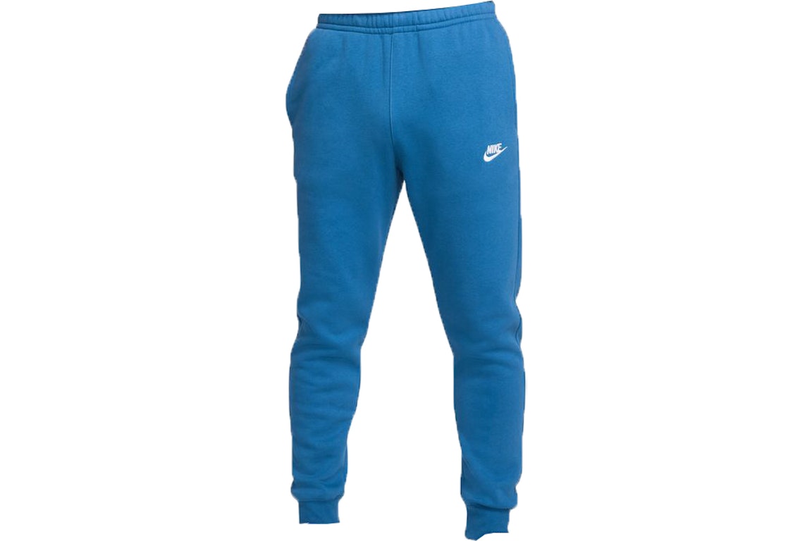 Pre-owned Nike Sportswear Club Fleece Joggers Dark Marina Blue/dark Marina Blue/white