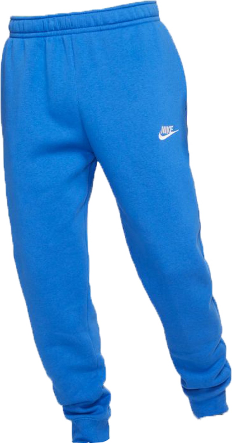 Blue and best sale white nike joggers