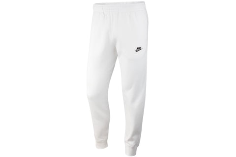 Nike Sportswear Club Fleece Joggers White/White/Black Men's US