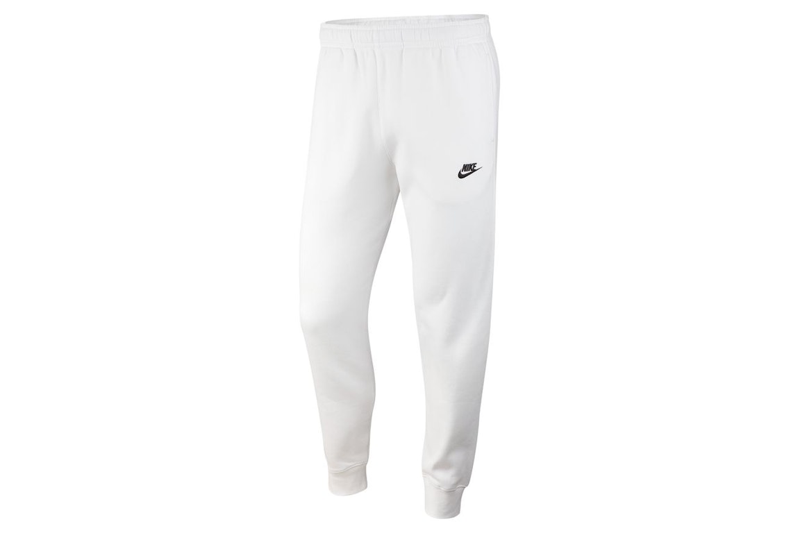 Pre-owned Nike Sportswear Club Fleece Joggers White/white/black