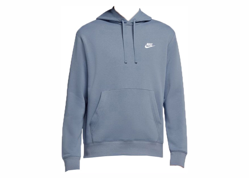 Nike Sportswear Club Fleece Pullover Hoodie Ashen Slate/Ashen Slate/White