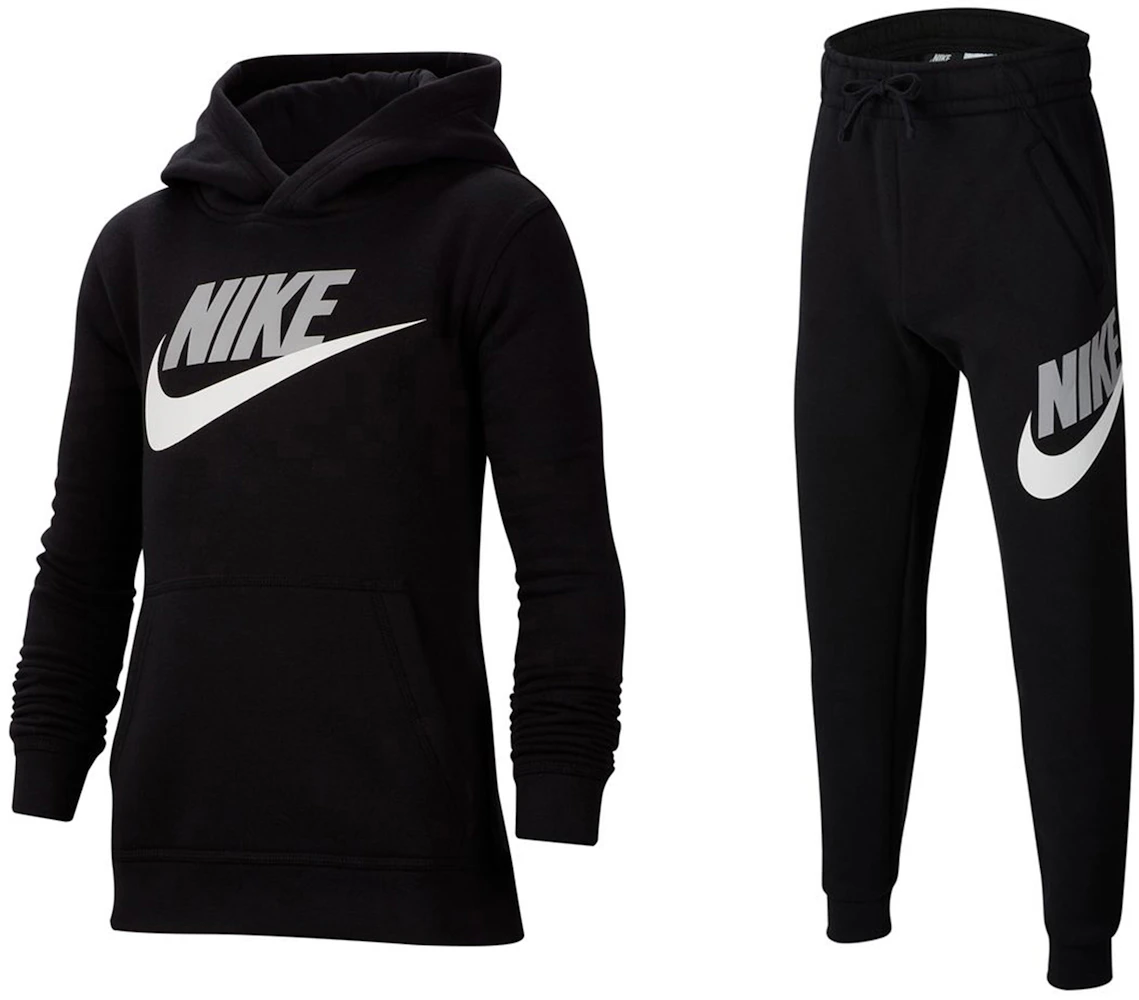 Nike Sportswear Club Fleece Pullover Hoodie & Pants Set Black/Light ...