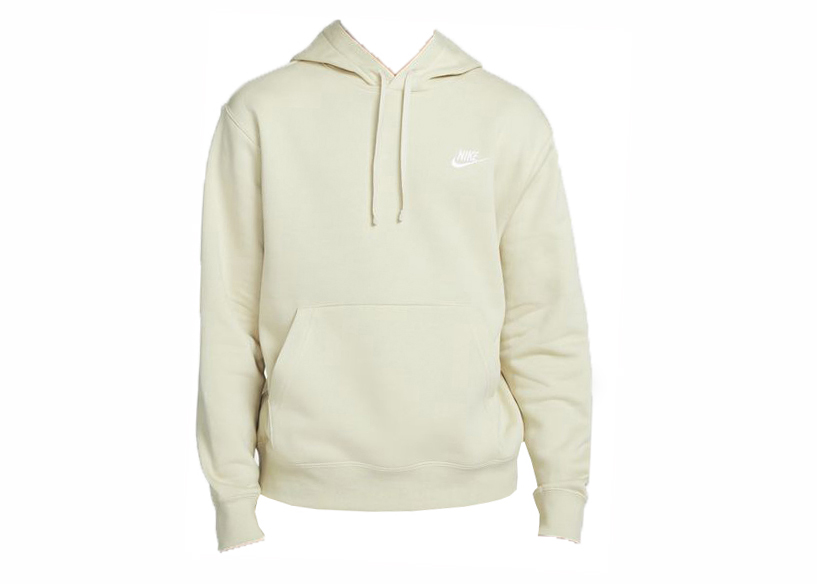 Nike Sportswear Club Fleece Full-Zip Hoodie Wheat Gold/Wheat Gold/White