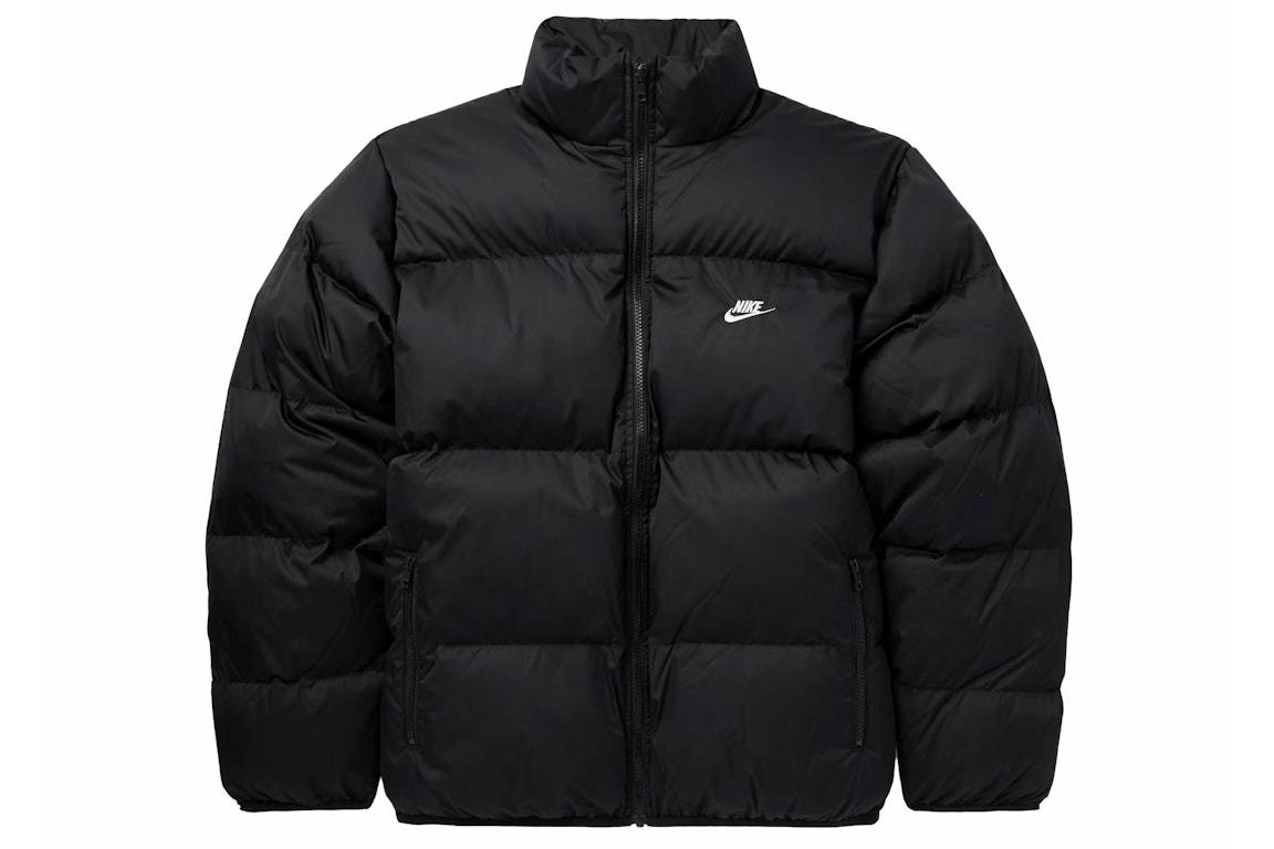 Pre-owned Nike Sportswear Club Puffer Jacket (asia Sizing) Black/white