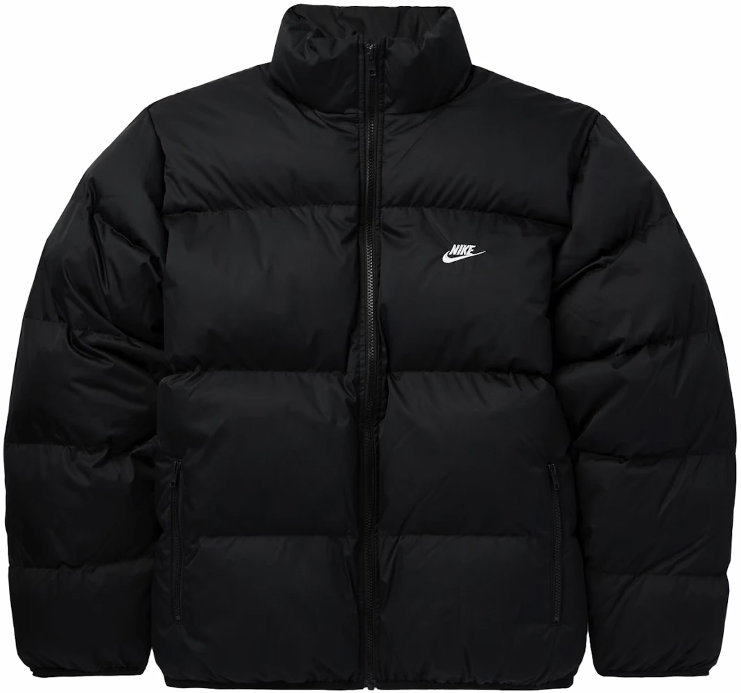 Nike Sportswear Club Puffer Jacket Black/White Homme - FW23 - FR