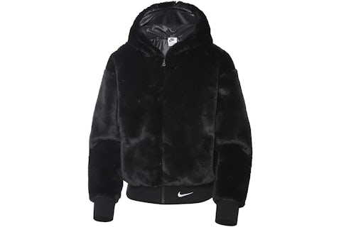 Fur Puffer Jacket Faux Fur Coat Nike Nike Sportswear Essentials