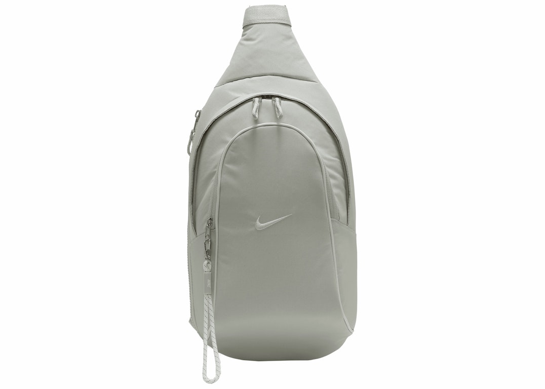 Pre-owned Nike Sportswear Essentials Sling Bag (8l) Light Silver/light Silver/sail