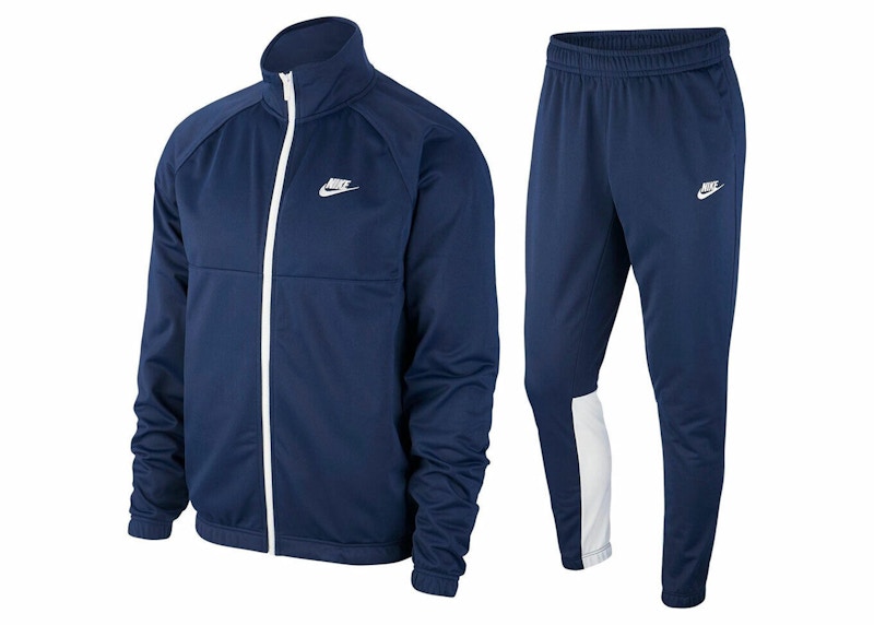 Navy blue nike tracksuit on sale mens