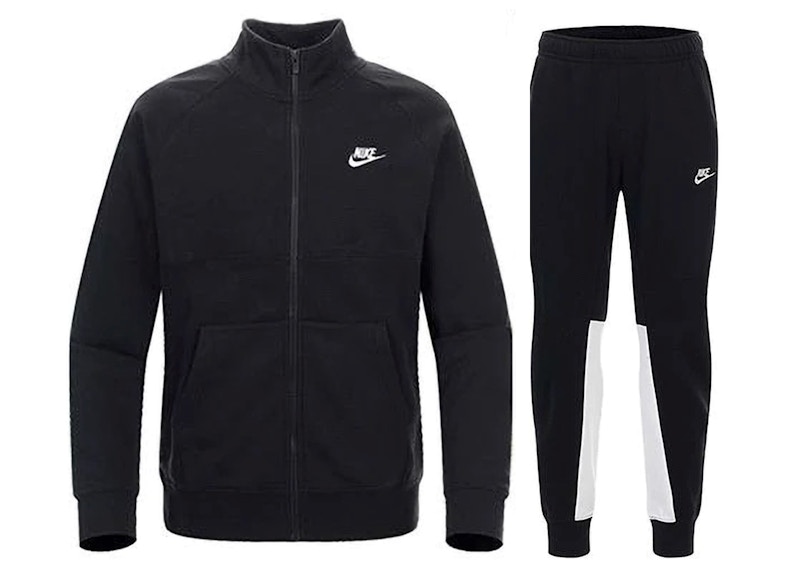 Nike tribute tracksuit black and clearance pink