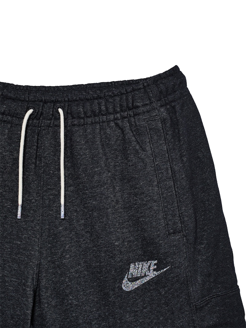 mens white nike fleece shorts