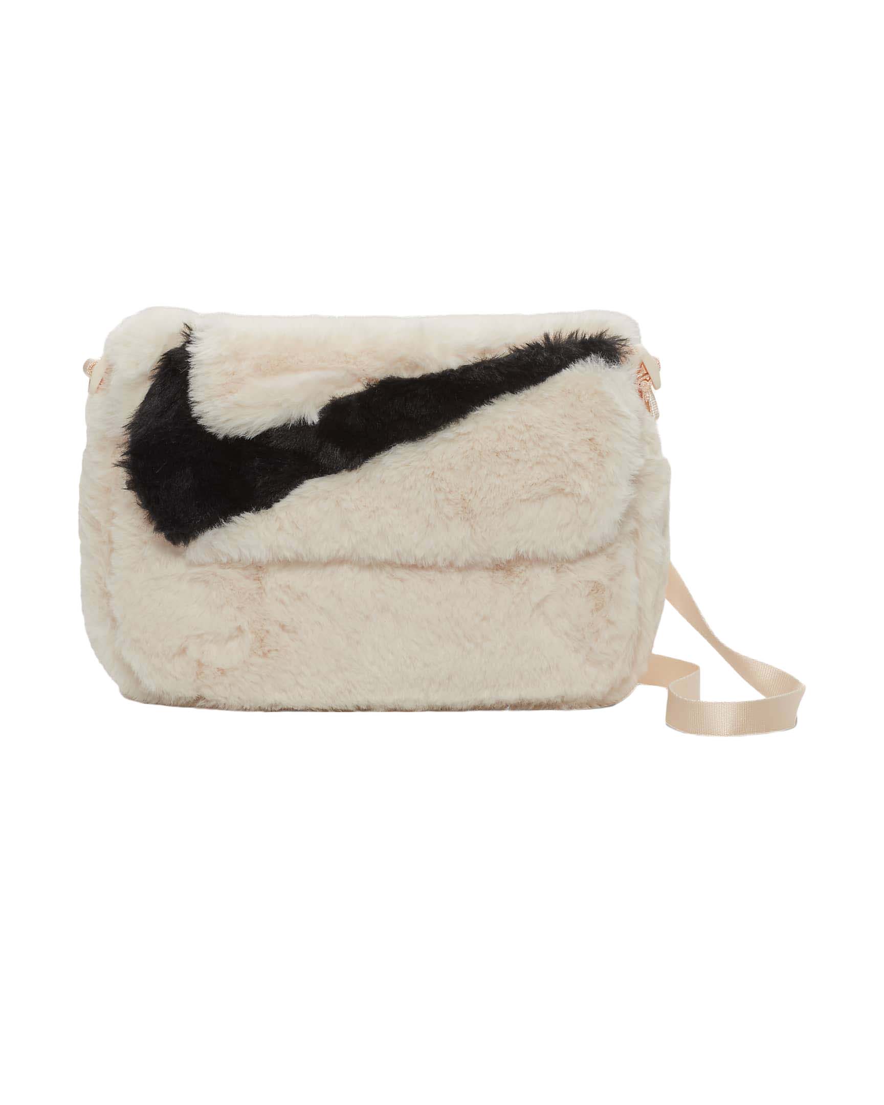 Nike Sportswear Futura 365 Faux Fur Crossbody Bag 1L Guava Ice