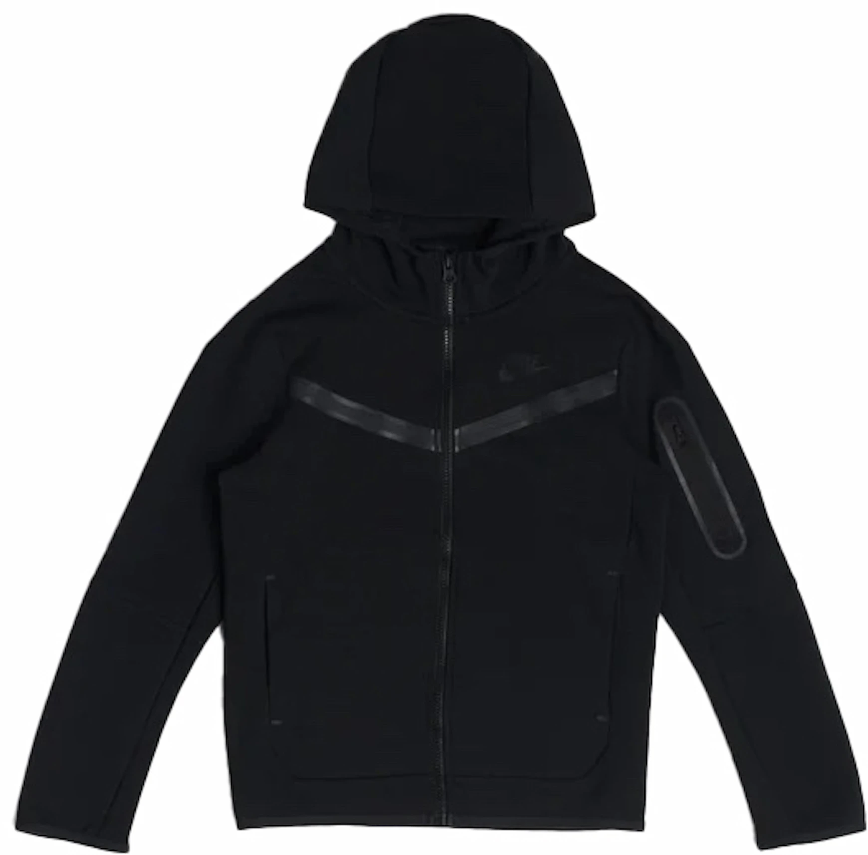 radiator olifant Kinderachtig Nike Sportswear Kids' Tech Fleece Full-Zip Hoodie Black/Black - FW22 - JP