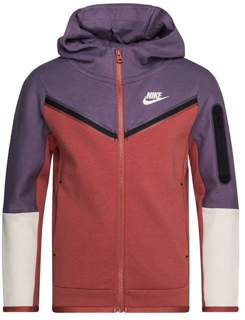 Nike Sportswear Kids' Tech Fleece Hoodie Canyon Purple/Canyon Rust/Light Bone/Light Bone - FW22 Kids' - US