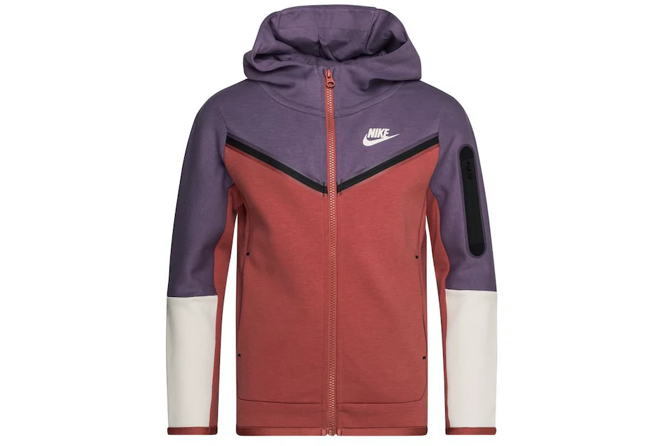 Nike Sportswear Kids' Tech Fleece Full-Zip Hoodie Canyon Purple/Canyon Rust/Light Bone/Light Bone