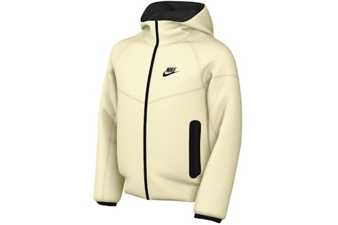 Nike Sportswear Kids Tech Fleece Full Zip Hoodie Cream/Black