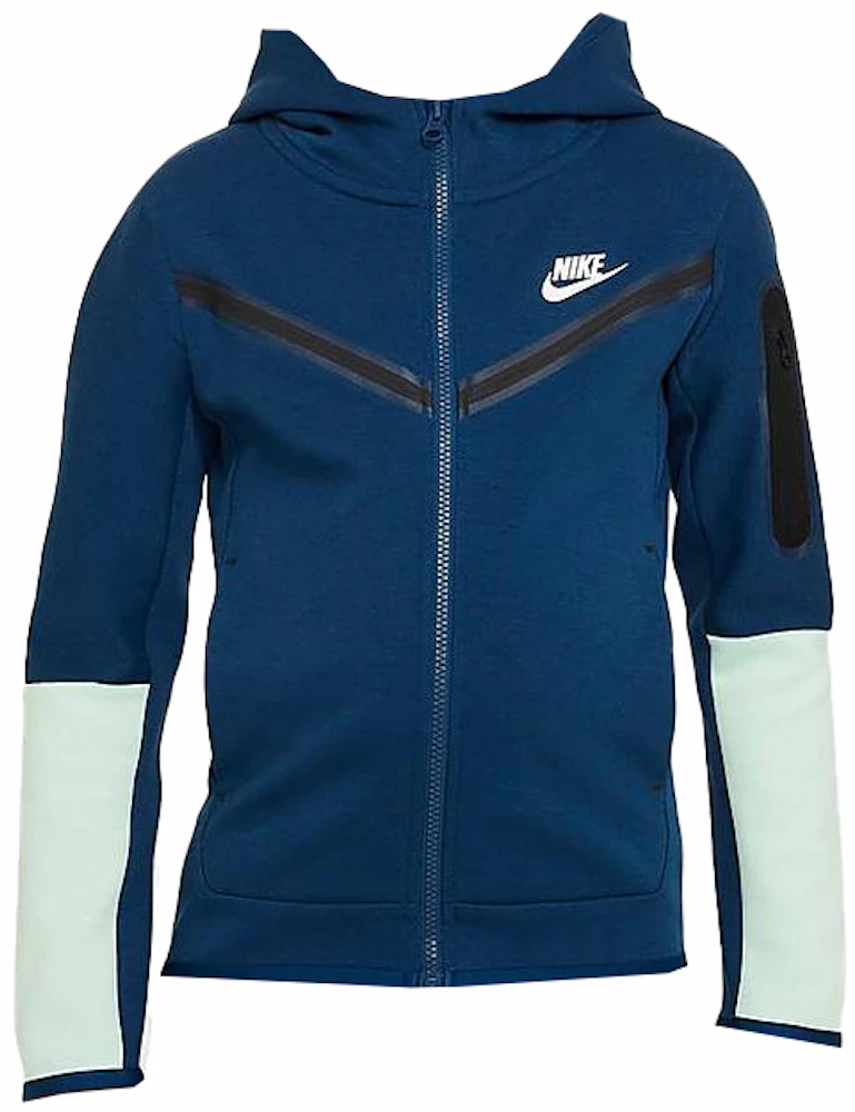 Nike Sportswear Kids' Tech Fleece Full-Zip Hoodie Valerian Blue ...
