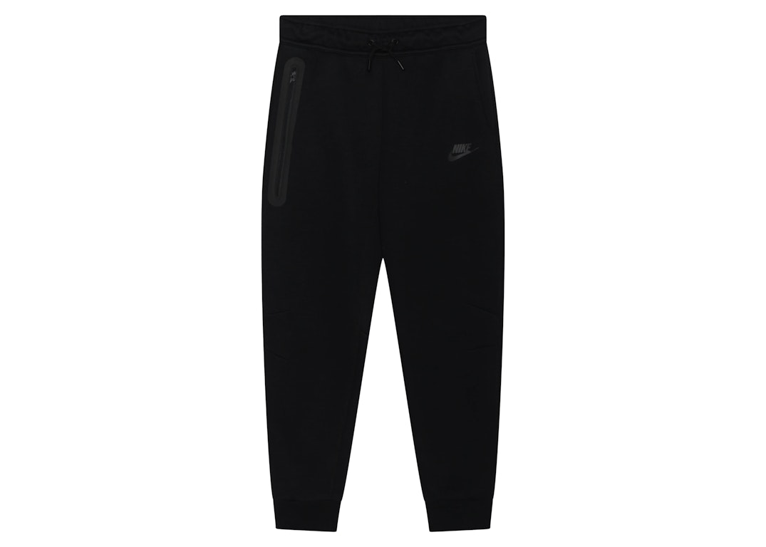 Pre-owned Nike Sportswear Kids' Tech Fleece Joggers Black/black/black