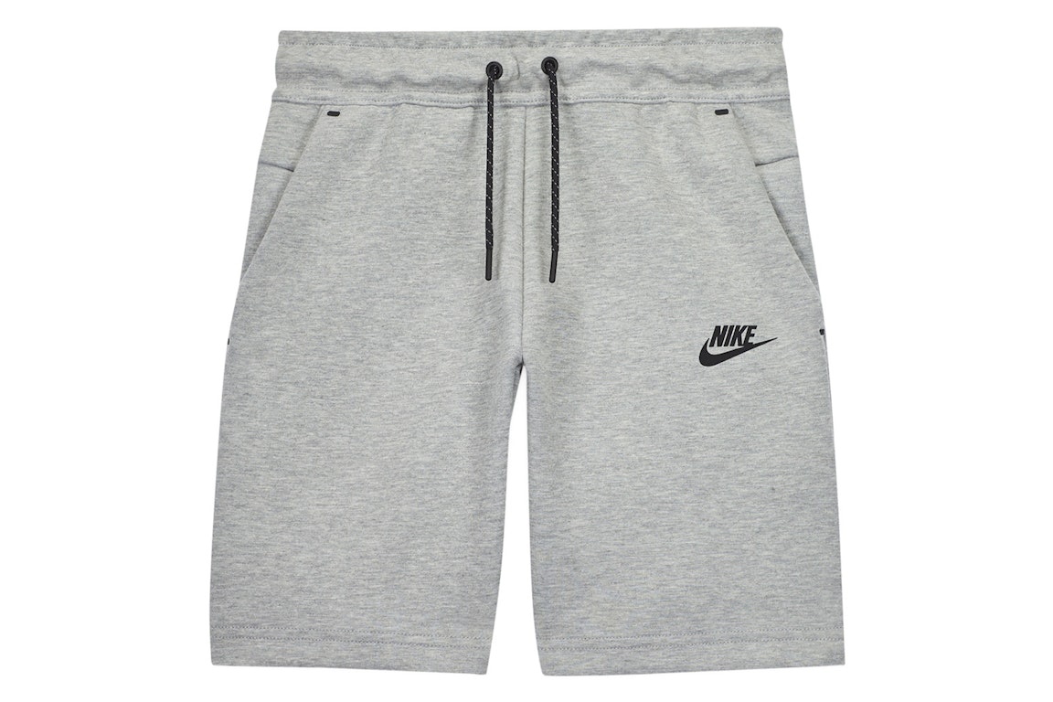 Pre-owned Nike Sportswear Kids Tech Fleece Shorts Grey
