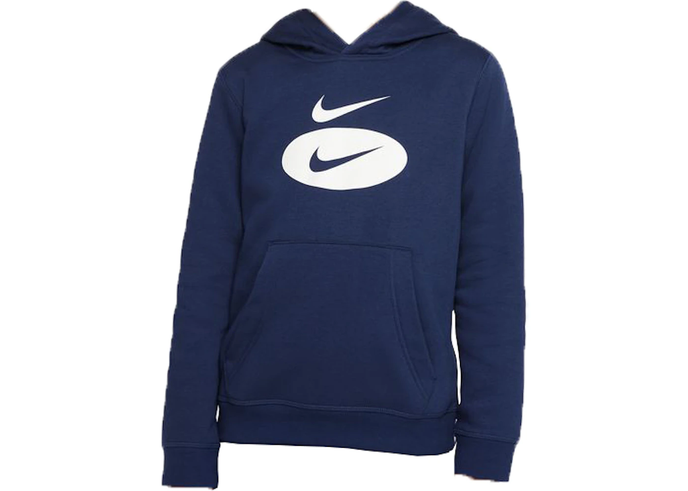 Nike Sportswear Pullover Hoodie Midnight Navy/Cool Grey/Sail Kids' - US
