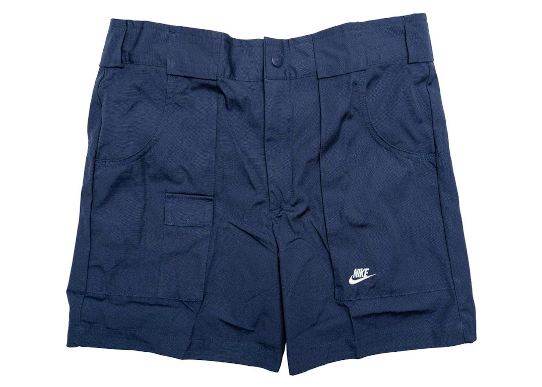Pre-owned Nike Sportswear Reissue Woven Shorts Navy