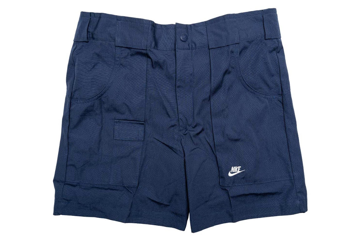 Pre-owned Nike Sportswear Reissue Woven Shorts Navy