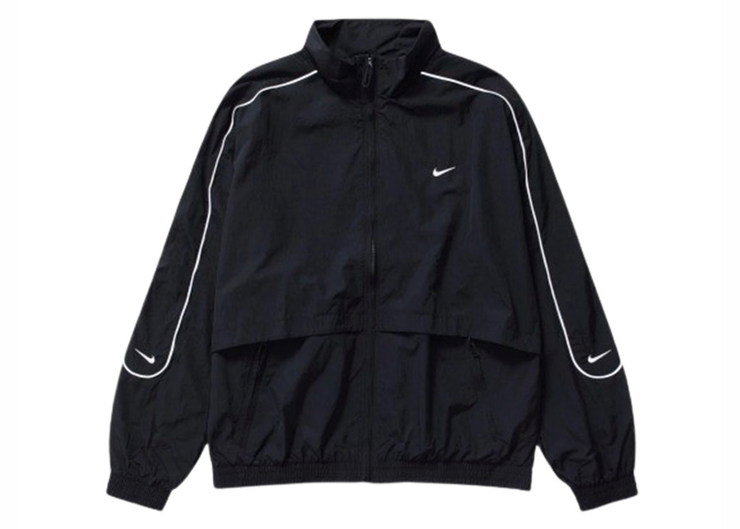 Nike Sportswear Solo Swoosh Woven Track Jacket (Asia Sizing) Black