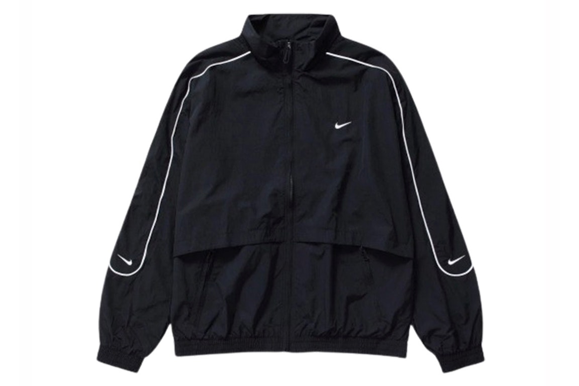 Pre-owned Nike Sportswear Solo Swoosh Woven Track Jacket (asia Sizing) Black