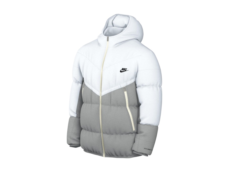 NIKE STORM-FIT ダウンジャケット L グレー/ホワイト $200 Nike