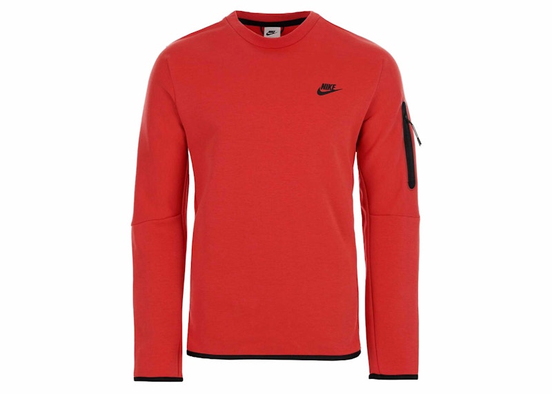 Nike air crewneck fleece best sale in red