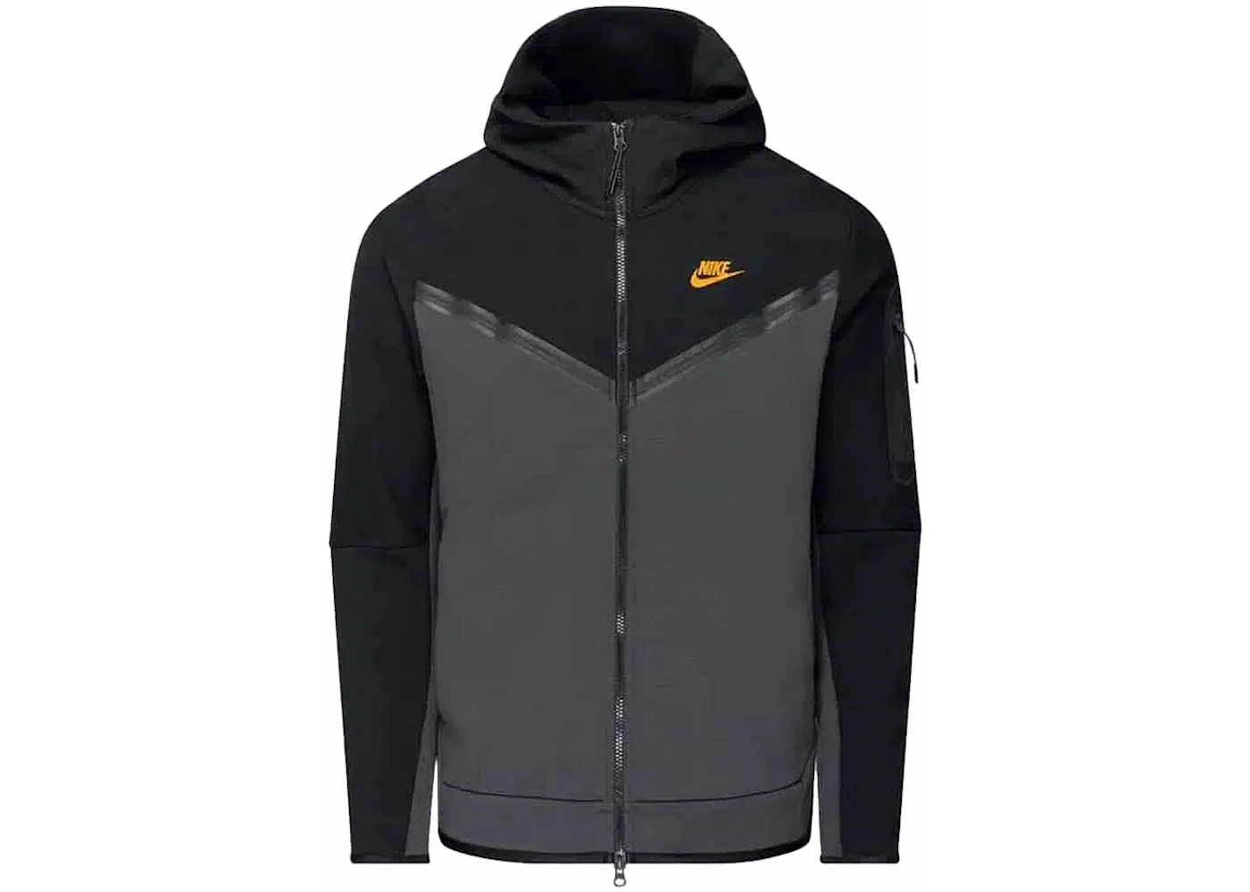 Nike Sportswear Tech Fleece Full-Zip Hoodie Black/Dark Smoke Grey Men's ...