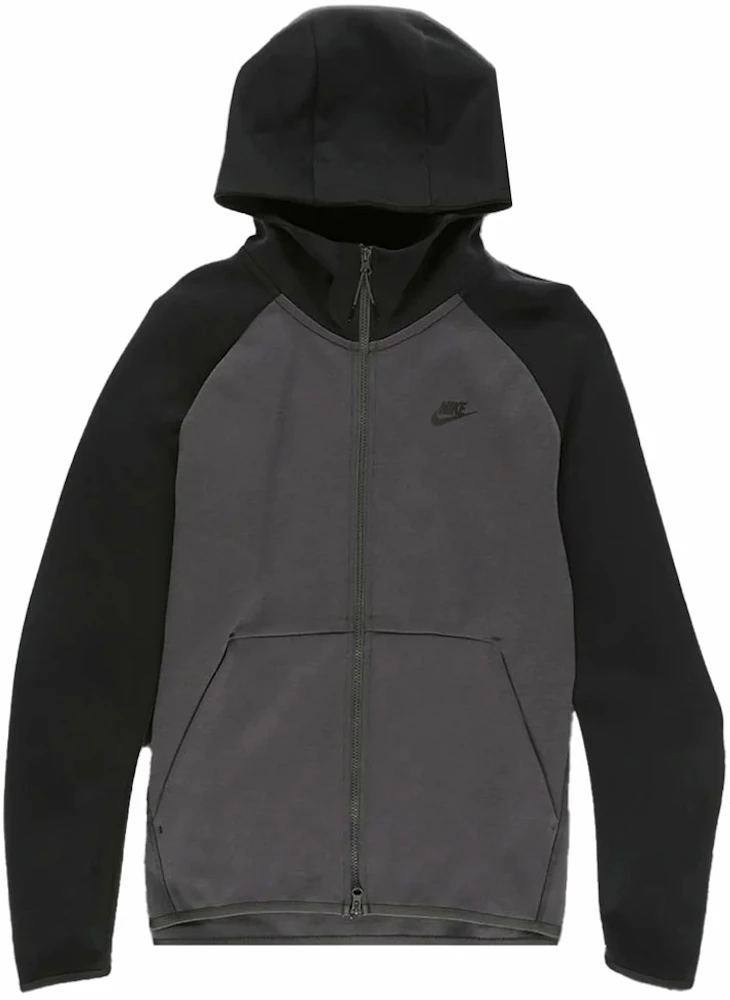 Nike Sportswear Tech Fleece Full-Zip Hoodie Black/Grey Men's - US