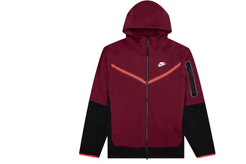 Nike Sportswear Tech Fleece Full-Zip Hoodie Dark Beetroot/Black
