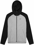 Nike men Sportswear Tech Fleece Full-Zip Hoodie, Dark Grey Heather