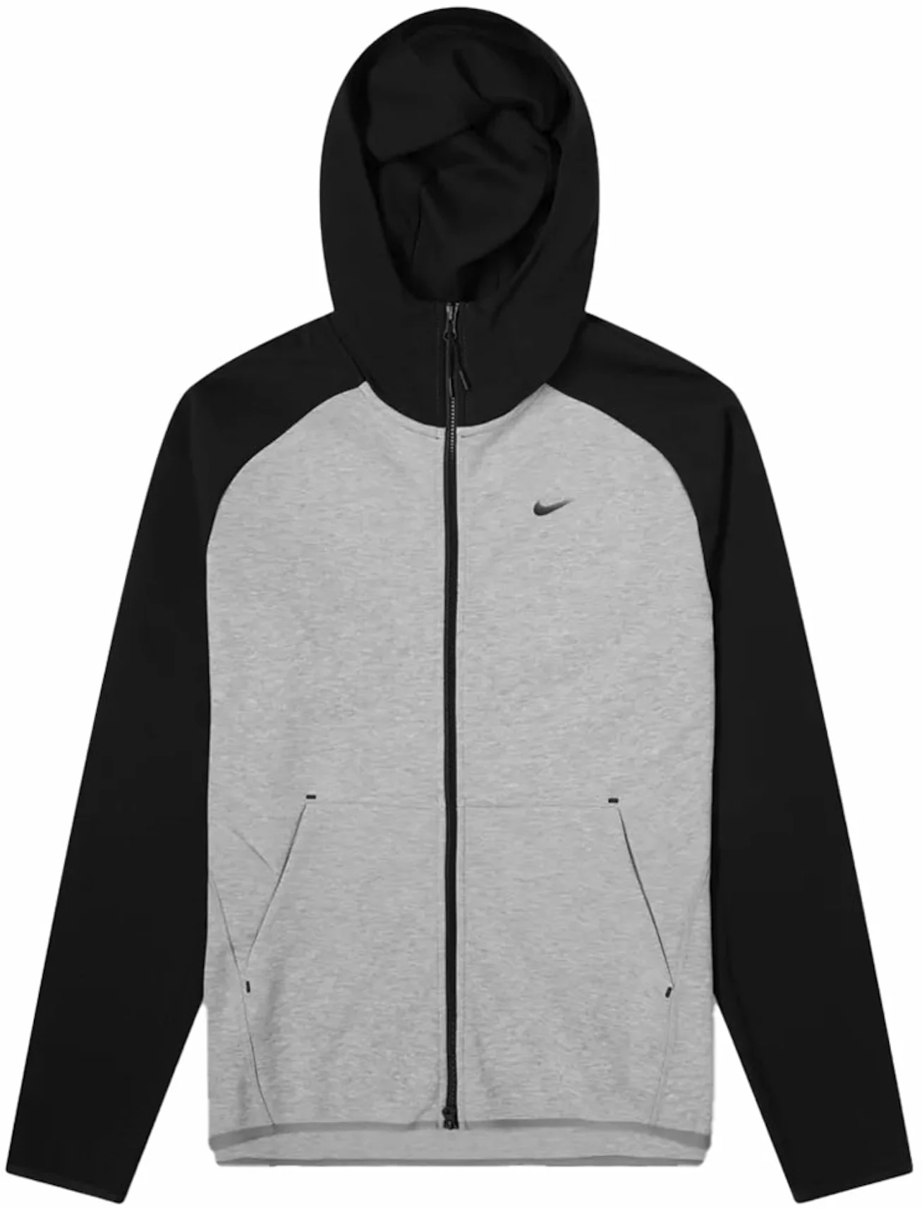 Nike Tech Fleece Full Zip Hoodie Heather Grey/BlackNike Tech Fleece Full  Zip Hoodie Heather Grey/Black - OFour