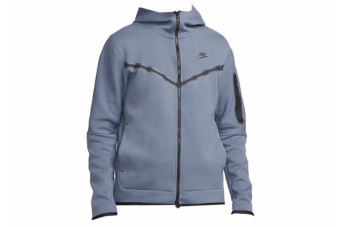 Pre-owned Nike Sportswear Tech Fleece Full-zip Hoodie Diffused Blue