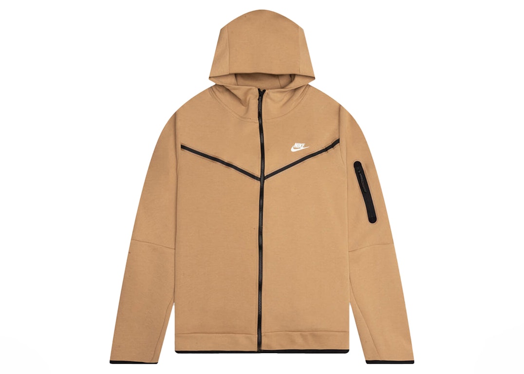 Pre-owned Nike Sportswear Tech Fleece Full-zip Hoodie Elemental Gold/sail