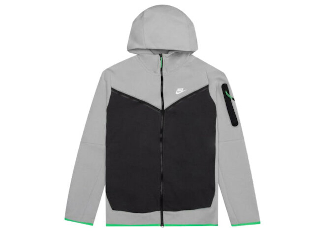 Pre-owned Nike Sportswear Tech Fleece Full Zip Hoodie Grey