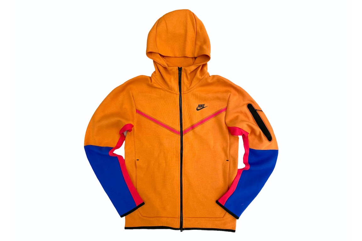 Pre-owned Nike Sportswear Tech Fleece Full-zip Hoodie Hot Curry