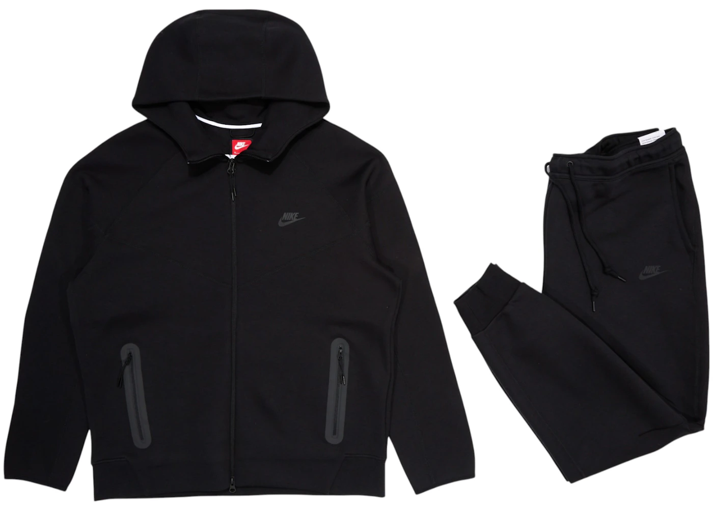 Sale Nike Ensemble Nike Just Do It Noir Nike Sportswear Basic Tracksuit Black Goalinn